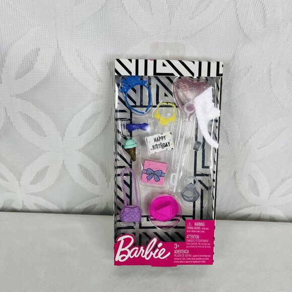 5 for $25| Barbie Storytelling Fashion Accessories Pack Happy Birthday Party - Picture 7 of 8